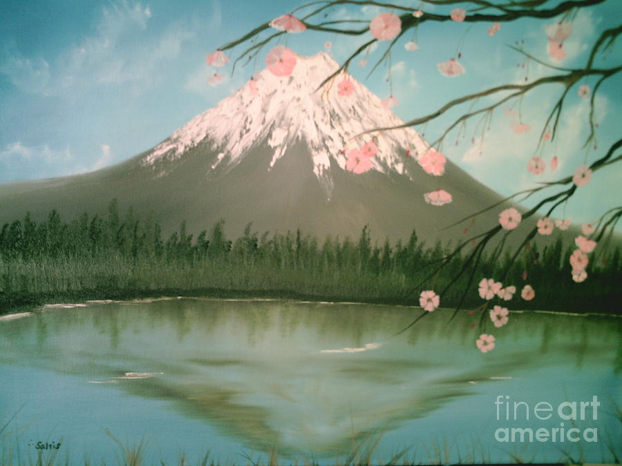 Fujiyama Painting by Jim Saltis