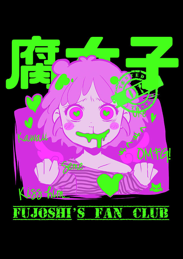 Anime Digital Art - Fujoshi by Victoria Fernandez