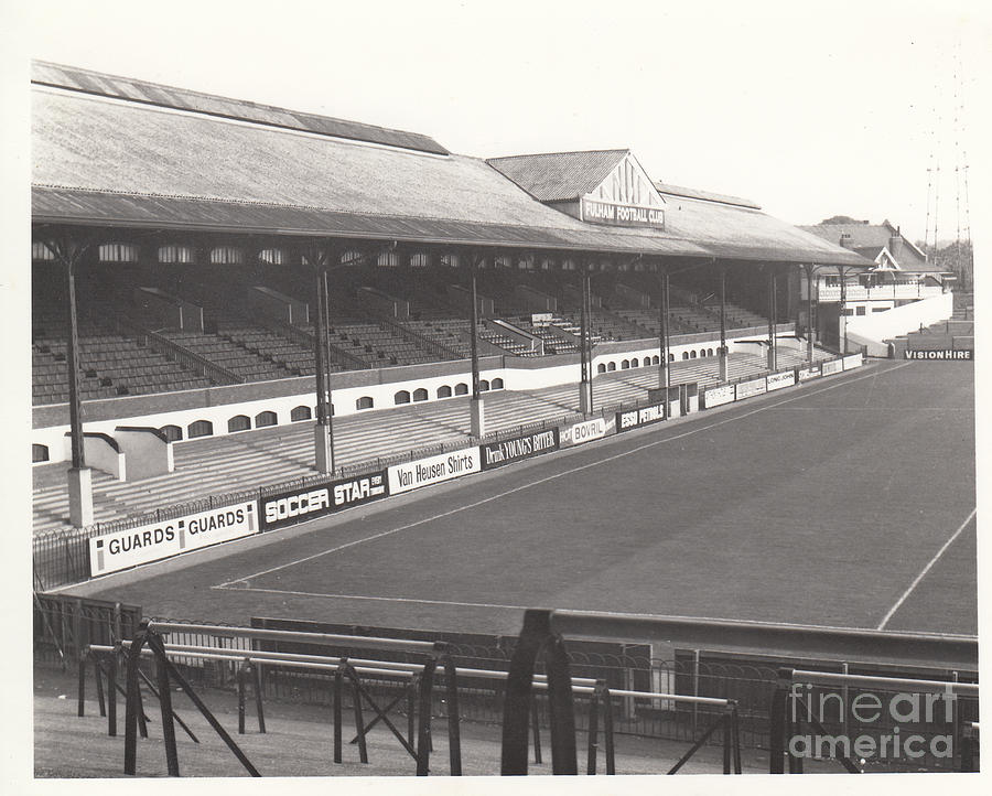 Fulham - Craven Cottage - East Stand Stevenage Road 1 - Leitch - September 1969 Photograph by Legendary Football Grounds