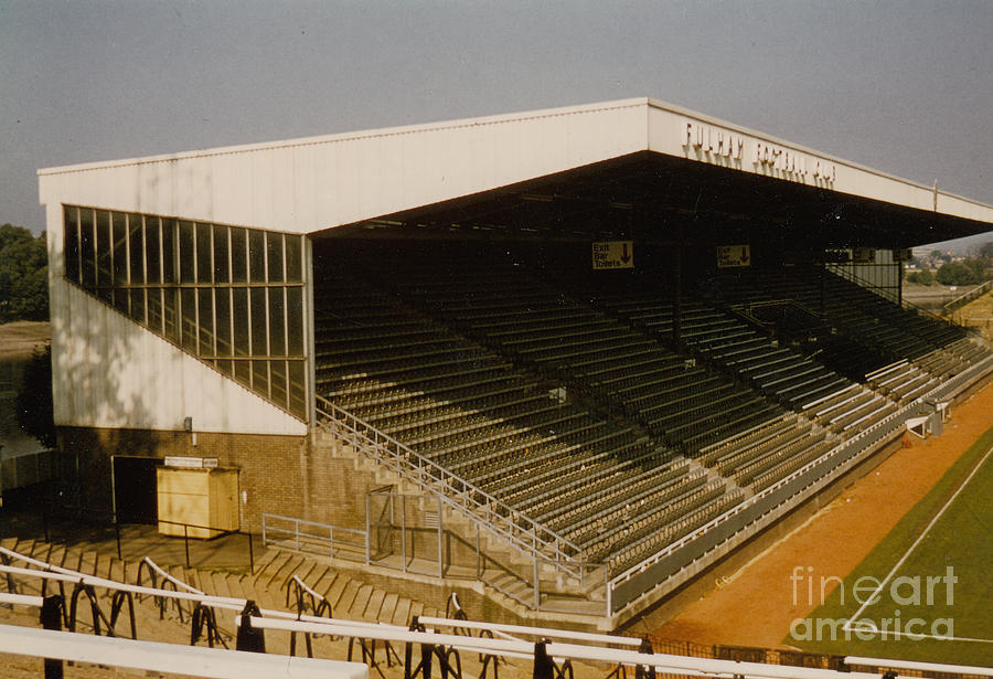 George Best Photograph - Fulham - Craven Cottage - Riverside Stand 2 - August 1986 by Legendary Football Grounds