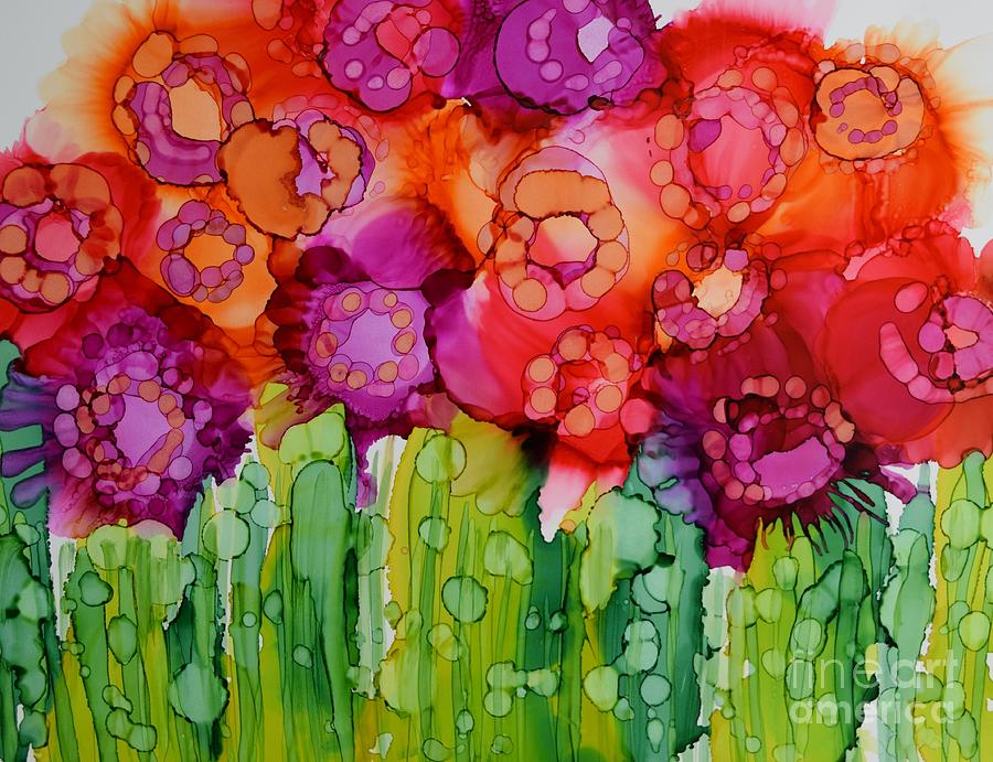 Flower Painting - Full Bloom by Beth Kluth