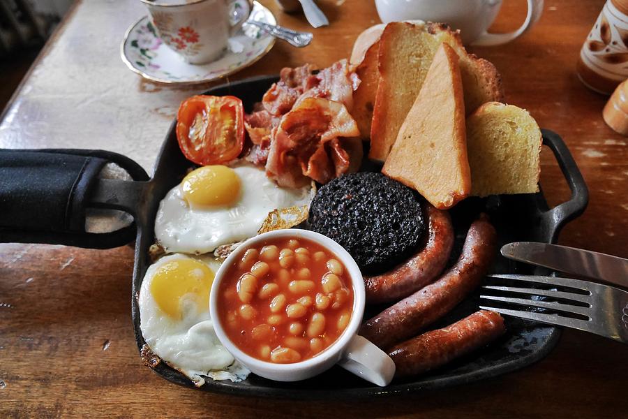 Egg Photograph - Full British Breakfast in Scotland by Steffani Cameron