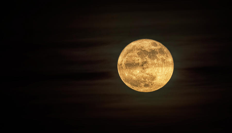 Full Cold Moon - Super Moon  Photograph by Saija Lehtonen