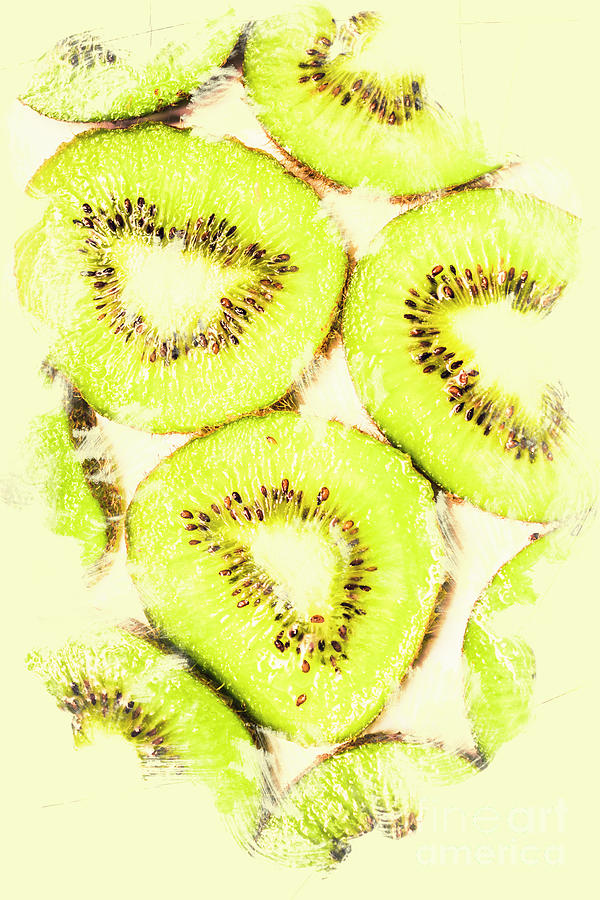 Full Frame Shot Of Fresh Kiwi Slices With Seeds Photograph by Jorgo Photography