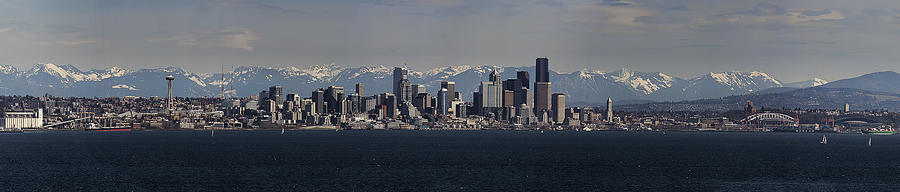 Mountain Photograph - Full Frontal Seattle by James Heckt