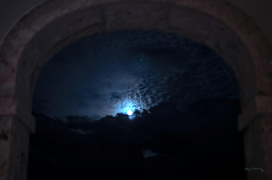 Full Moon Archway Photograph by Ken Figurski