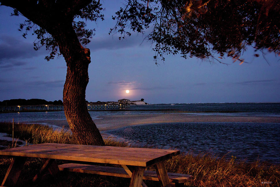 Full Moon at inlet Watch Photograph by Phil Mancuso