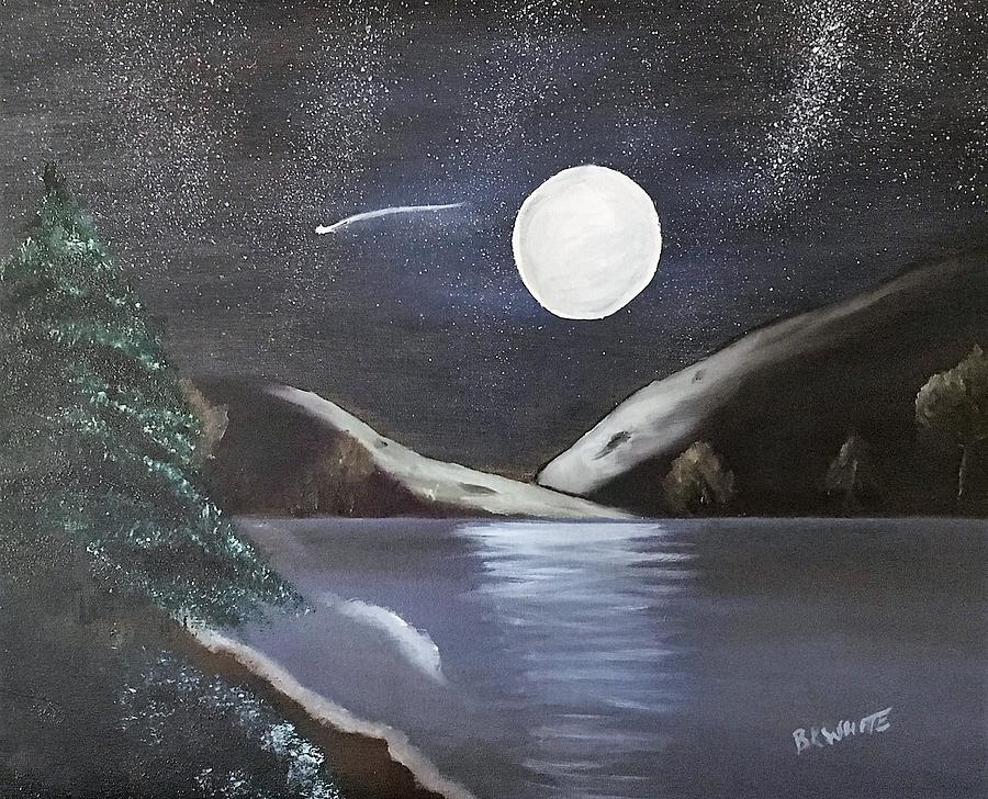 Full Moon Painting by Brian White