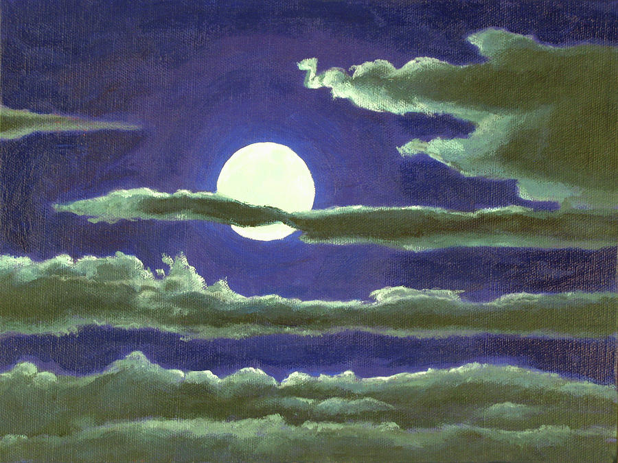 Full Moon Painting by Don Morgan