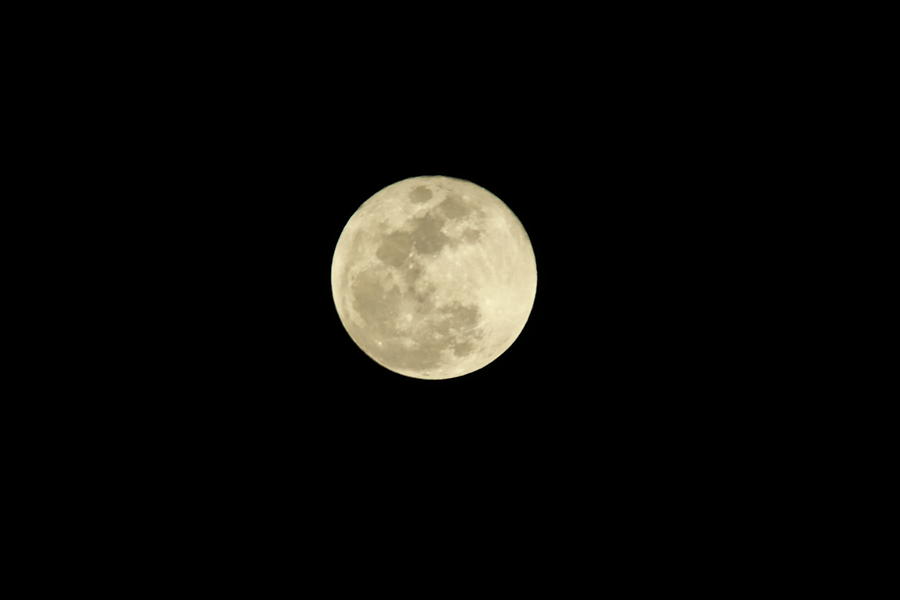 Full moon from South Korea Photograph by Hyuntae Kim