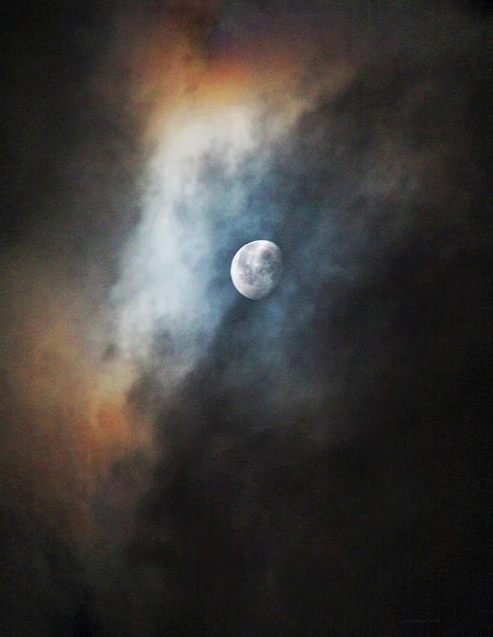 Full Moon in Colorful Sky Photograph by Jennie Marie Schell