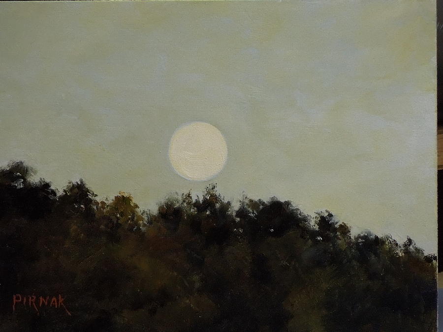 Full Moon Painting by John Pirnak