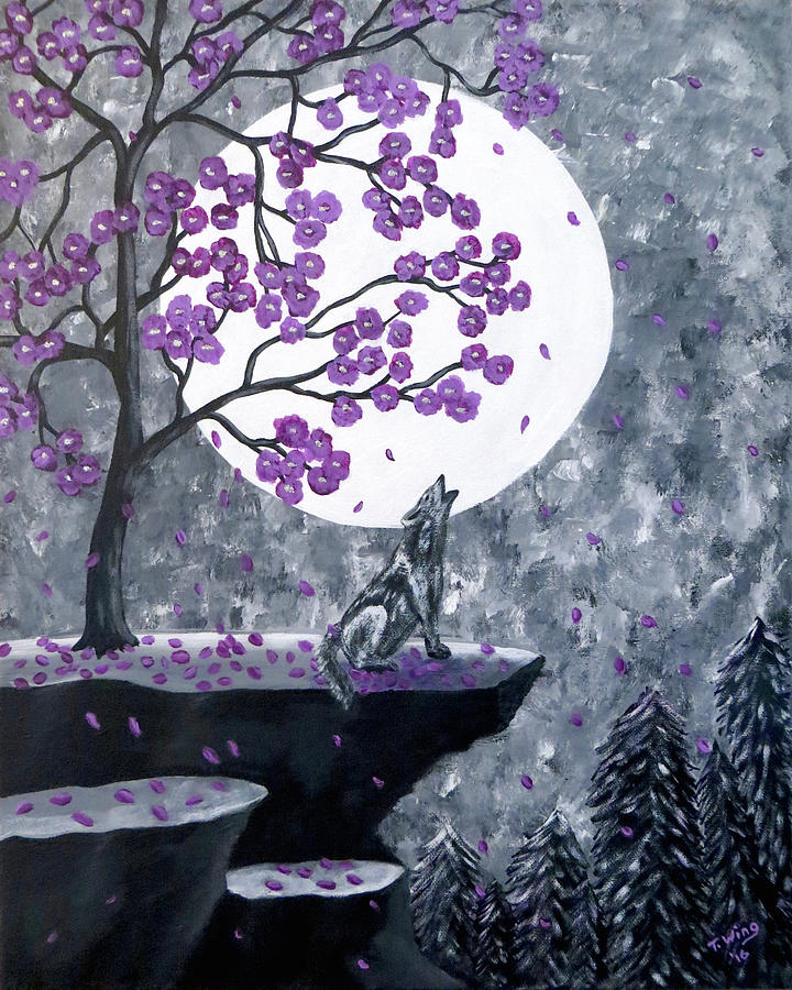 Full Moon Magic Painting by Teresa Wing