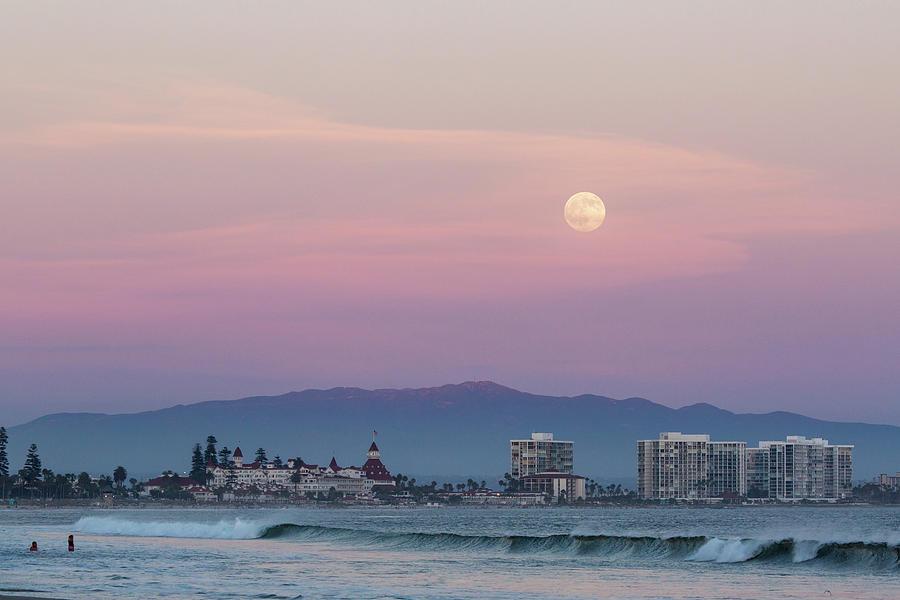 Full Moon Over Coronado Photograph