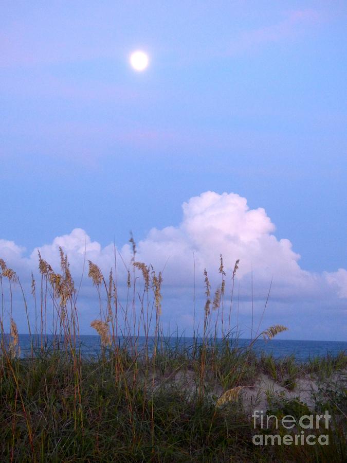 Full Moon over Hatteras Photograph by Jean Wright