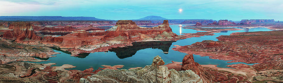 Full Moon over the Alstrom Point Photograph by Alex Mironyuk - Fine Art