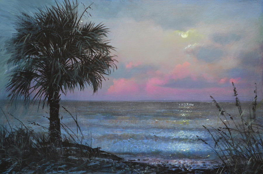 Full Moon Rising Painting by Blue Sky