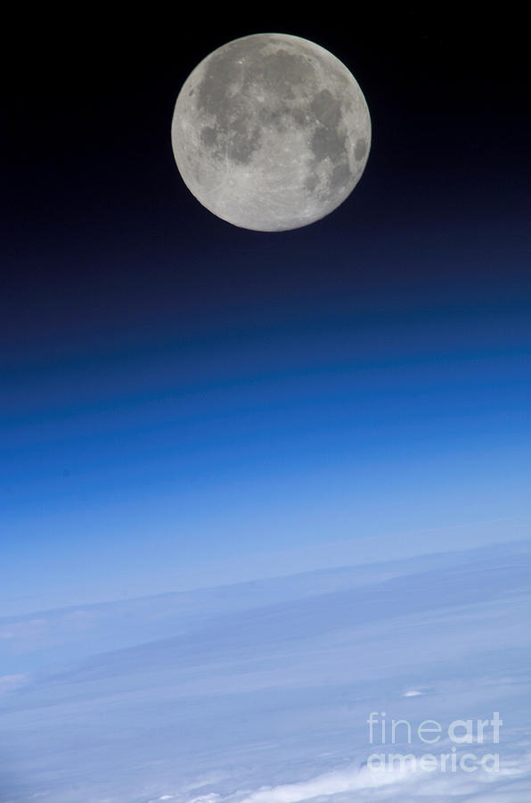 Full Moon Seen From Space Photograph by NASA/Science Source