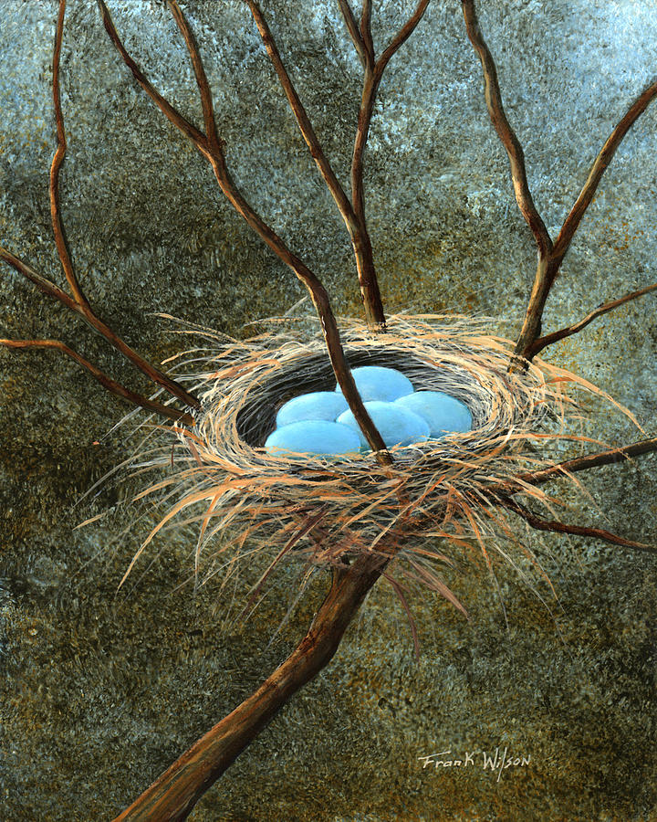 Tree Painting - Full Nest by Frank Wilson