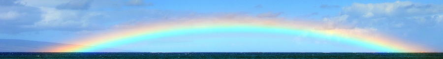 Full Rainbow Photograph by Richard Omura