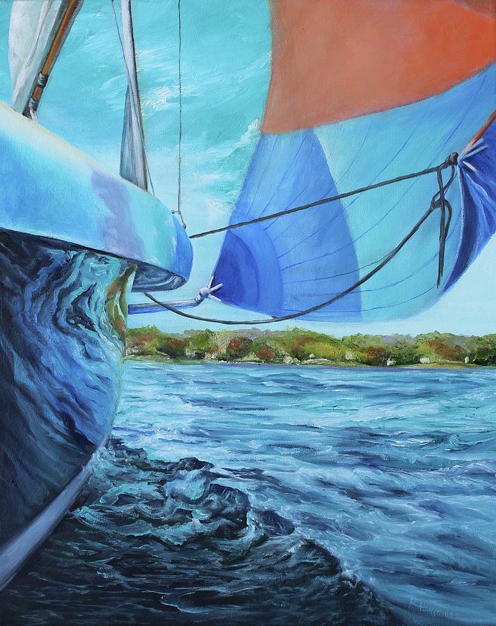 Full Sail Painting by Rebecca Hauschild