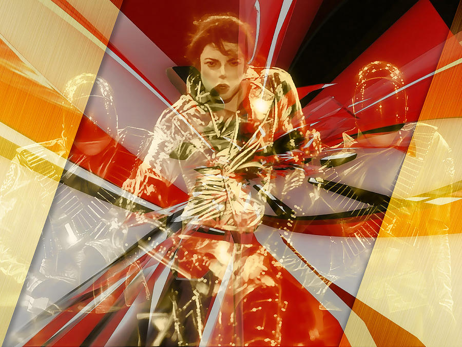 Fully Charged Michael Jackson Mixed Media by Marvin Blaine