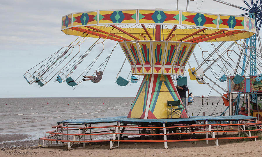 Beach Photograph - Fun Fair Swing by B Cash