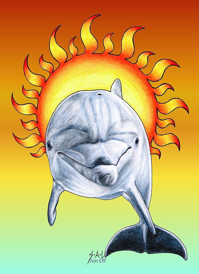 Fun in the Sun Drawing by Sheryl Unwin