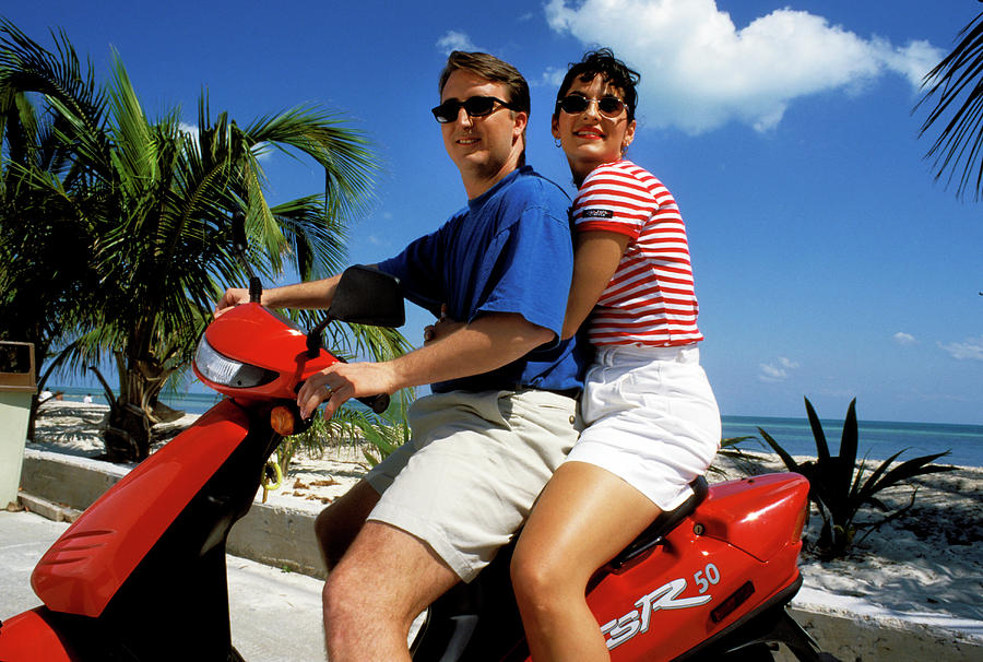 Fun on Scooter in Key West Photograph by Carl Purcell Fine Art America