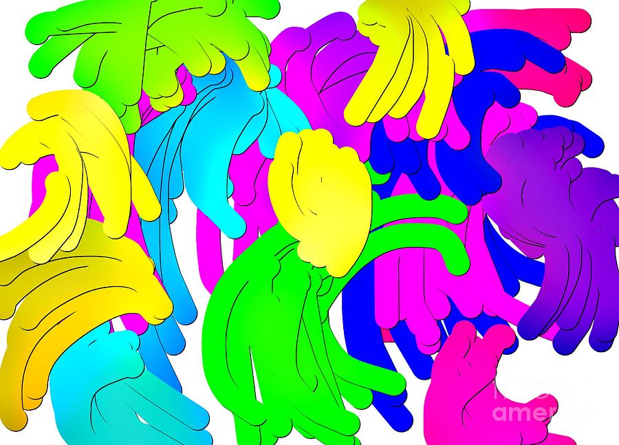 Abstract Digital Art - Fun Time by Gayle Price Thomas