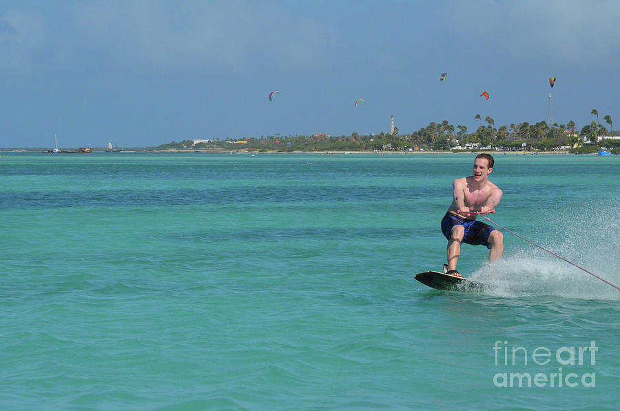 Fun Water Sports Off of Palm Beach in Aruba Photograph by DejaVu Designs