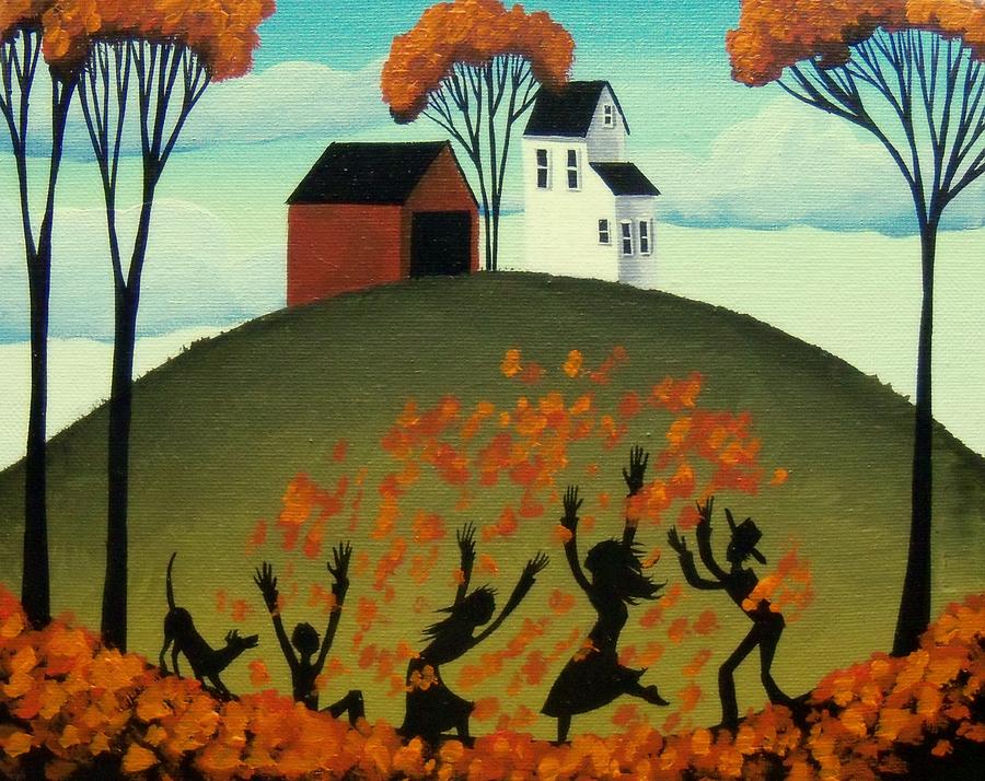 Fun With Fall Painting by Debbie Criswell