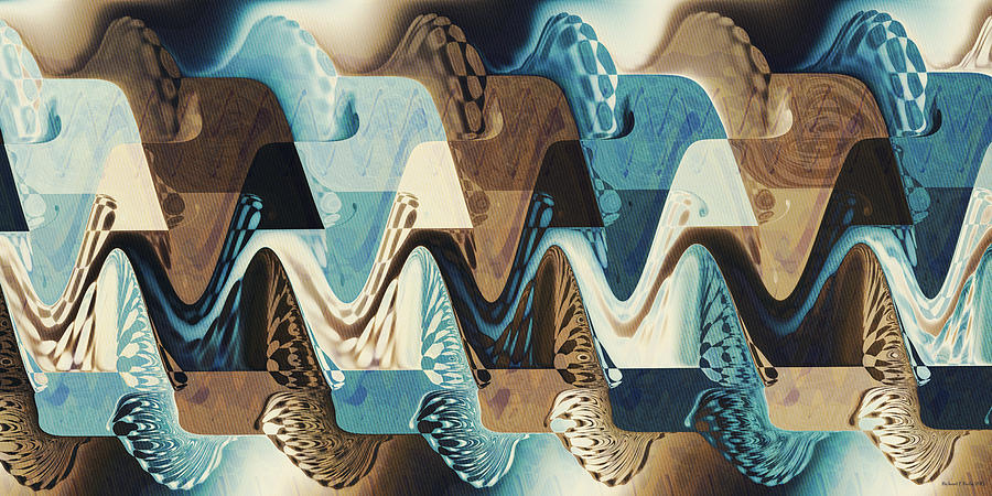 Abstract Digital Art - Fundamental and Overtones by Richard Kelly