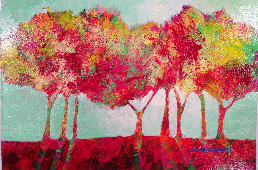 FunktTrees #1 Painting by John Giannotti - Fine Art America