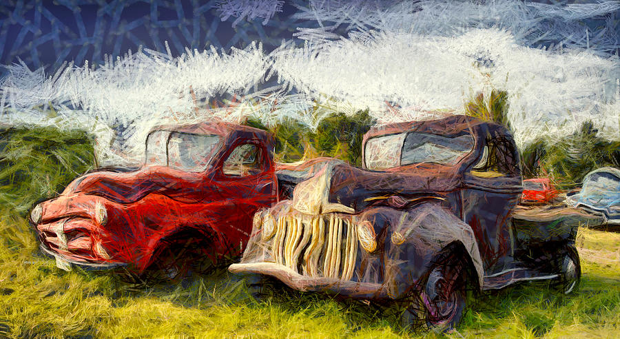 Funky Antique Trucks Photograph by Floyd Snyder