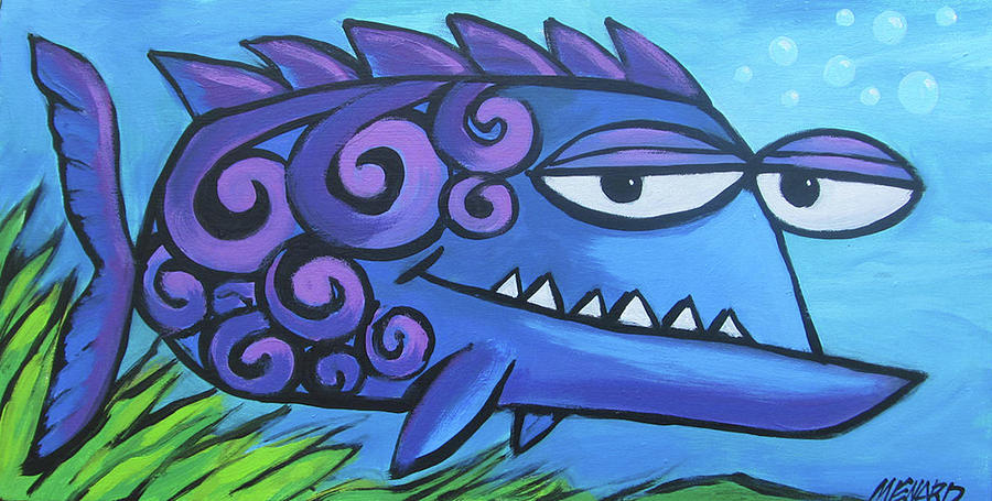 funky fish painting