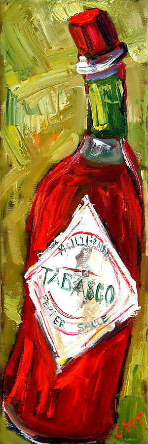 Tabasco Painting - Funky Heat by Carole Foret