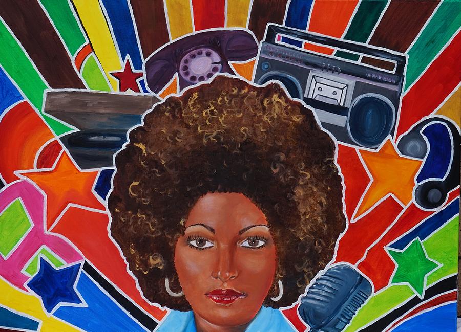 Funky Pam  Painting by Deedee Williams