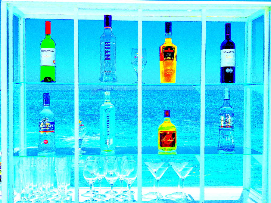 Funky seaside paradise bar in Valaparaiso Photograph by Funkpix Photo Hunter
