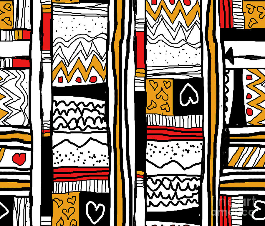 Funky Tribal Digital Art by Susan Lafleur
