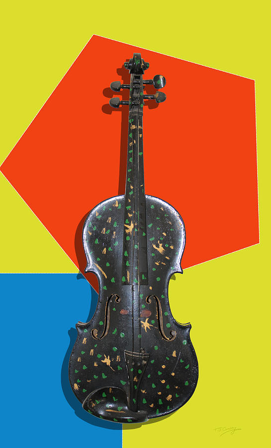 Funky Violin Photograph by Tom Conway