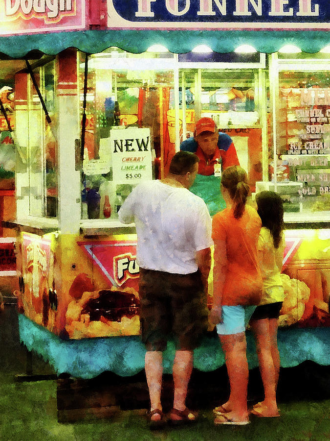 Carnival Photograph - Funnel Cake by Susan Savad