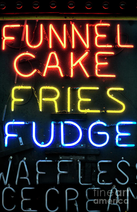 Funnel Cakes Fries and Fudge at Wildwood Photograph by John Rizzuto