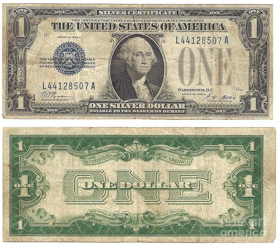 Funny Back Silver Certificate Photograph by Charles Robinson