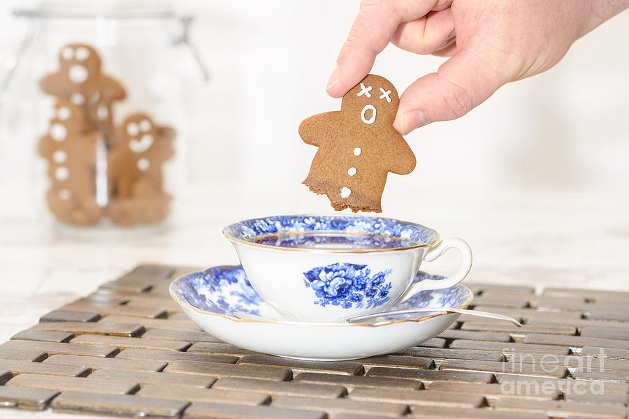 Tea Photograph - Funny Gingerbread by Amanda Elwell