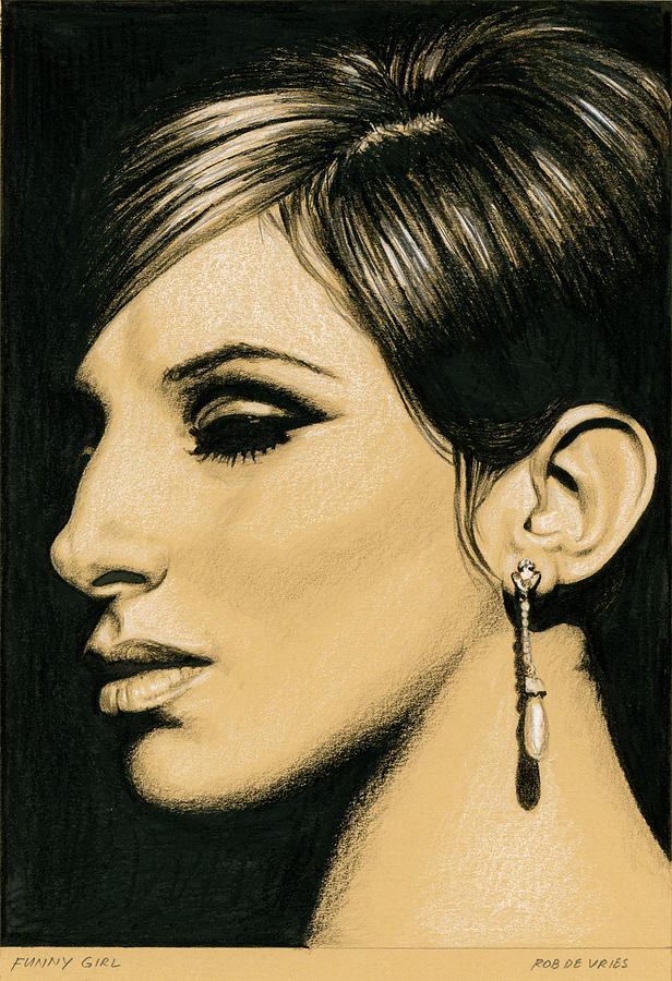 Funny Girl Drawing by Rob De Vries