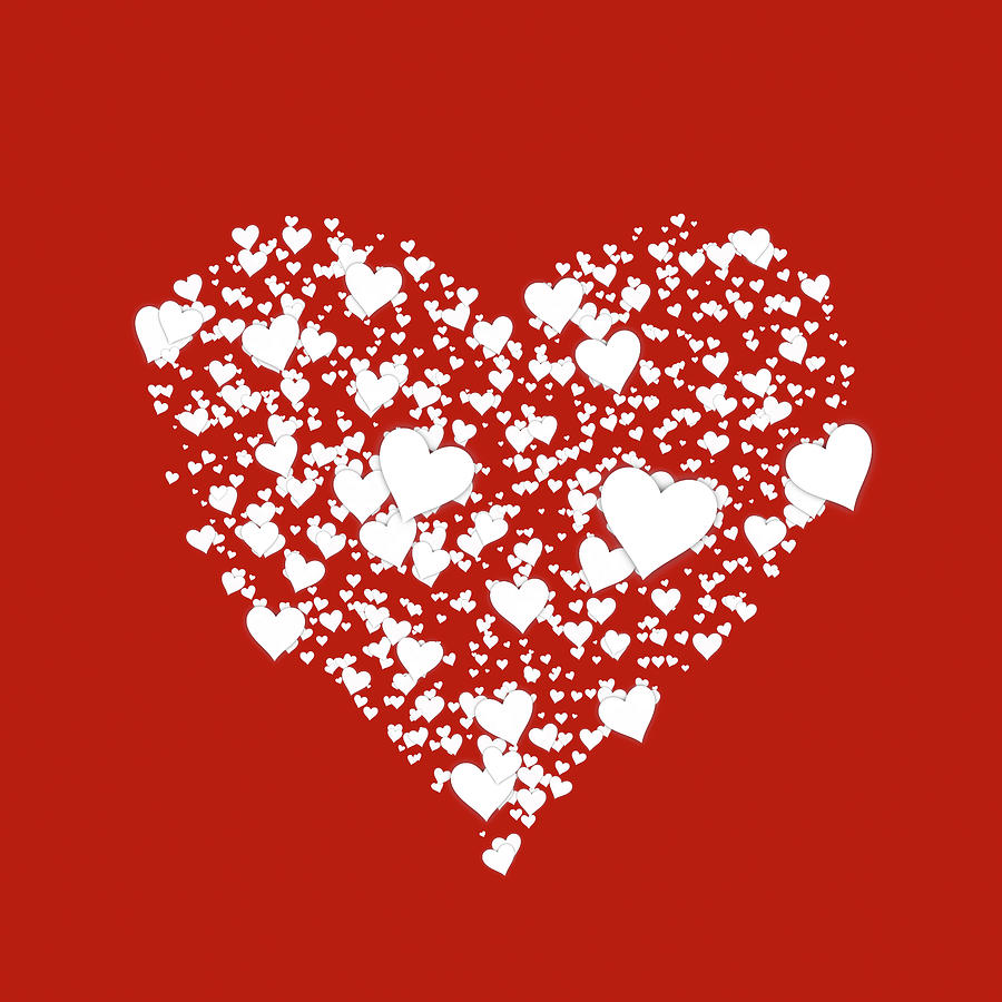 Love Hearts Digital Art - Funny Valentine Heart Art by Georgiana Romanovna