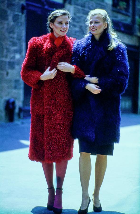 Fur Fit Two Colorful Fur Coats Photograph by Douglas Hopkins and Tony Palmieri