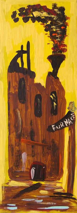 Landscape Painting - Furnace 3 Today by Mary Carol Williams