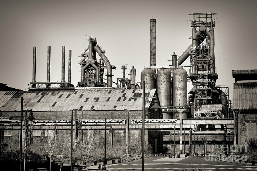 Furnaces Ruins of Bethlehem Steel USA Photograph by Chuck Kuhn